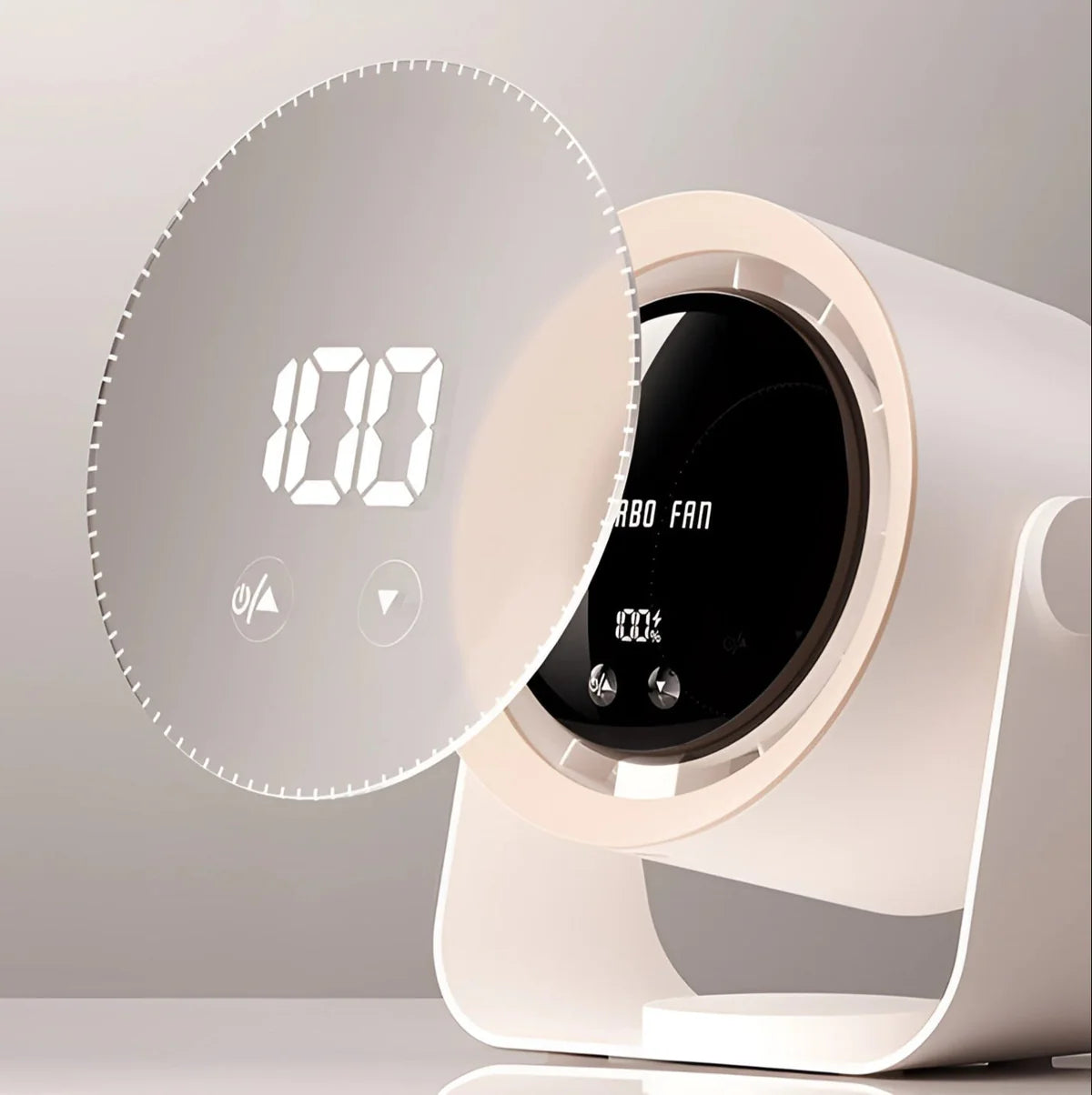 Altilerée Bladeless Fan Portable LED Display Compact Design Air Circulator