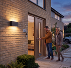 Atelierée Architectural Black Waterproof LED Outdoor Wall Light