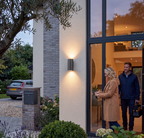 Atelierée Modern Anthracite Outdoor Wall Light with Up & Down Illumination