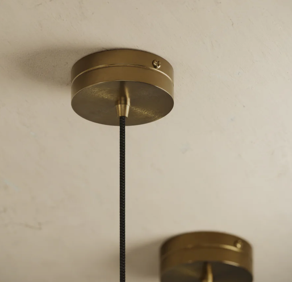 Atelierée Architectural LED Alabaster Pendant Light for Kitchen Islands & Dining Rooms