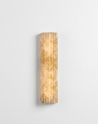 Atelierée Luxury Alabaster Fluted Wall Light with Integrated LED 400mm