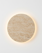 Atelierée Contemporary Circular Stone Wall Lamp with Warm LED 260mm