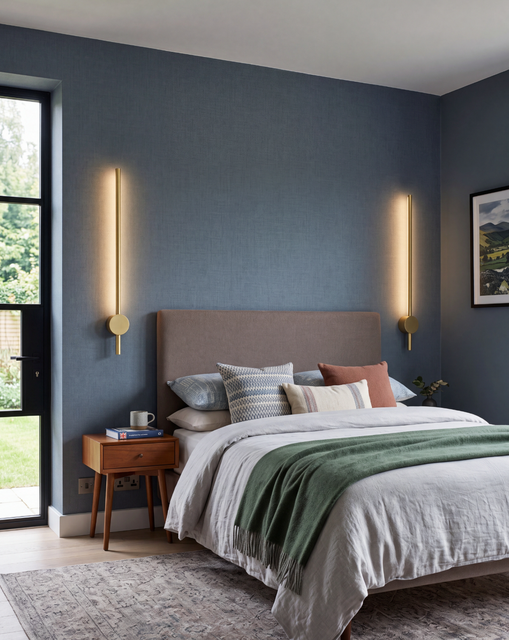 Atelierée Brass Pillar Wall Light for Bathroom & Bedroom Interiors x2