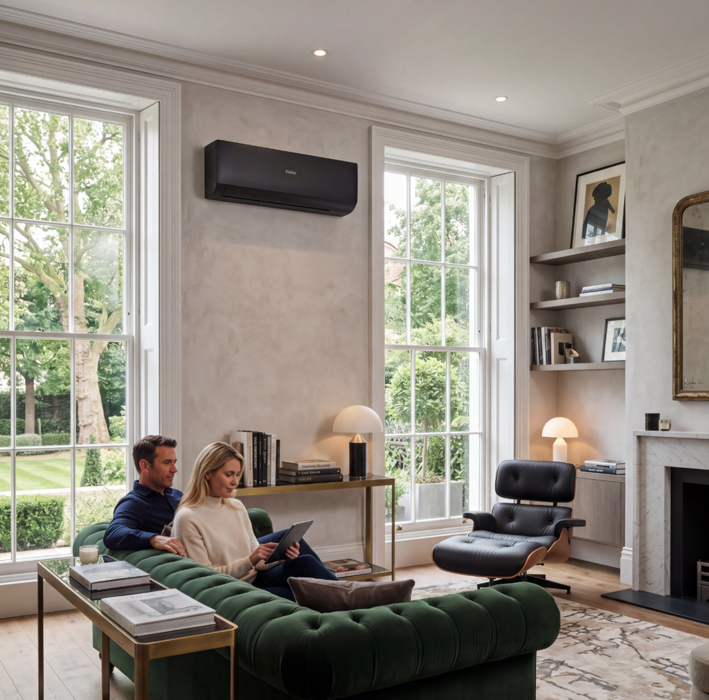 Atelierée Expert Wi-Fi Dual Split Air Conditioner | 7,000 + 15,000 BTU A+++ Inverter R32 Climate System