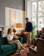 Atelierée Metro Brass Table Lamp | Luxury Designer Bedside & Living Room Lamp