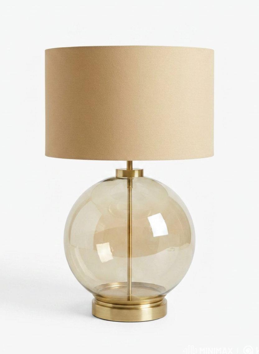 Atelierée Metro Brass Table Lamp | Luxury Designer Bedside & Living Room Lamp