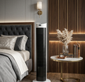 Smart Bladeless Tower Fan | Quiet Oscillating Air Circulator for Modern Homes, Wide-Angle Oscillation