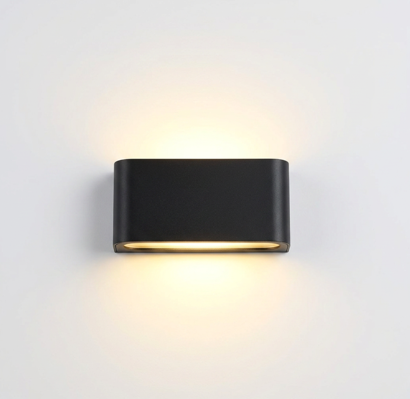 Atelierée Architectural Black Waterproof LED Outdoor Wall Light