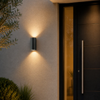 Atelierée Modern Anthracite Outdoor Wall Light with Up & Down Illumination