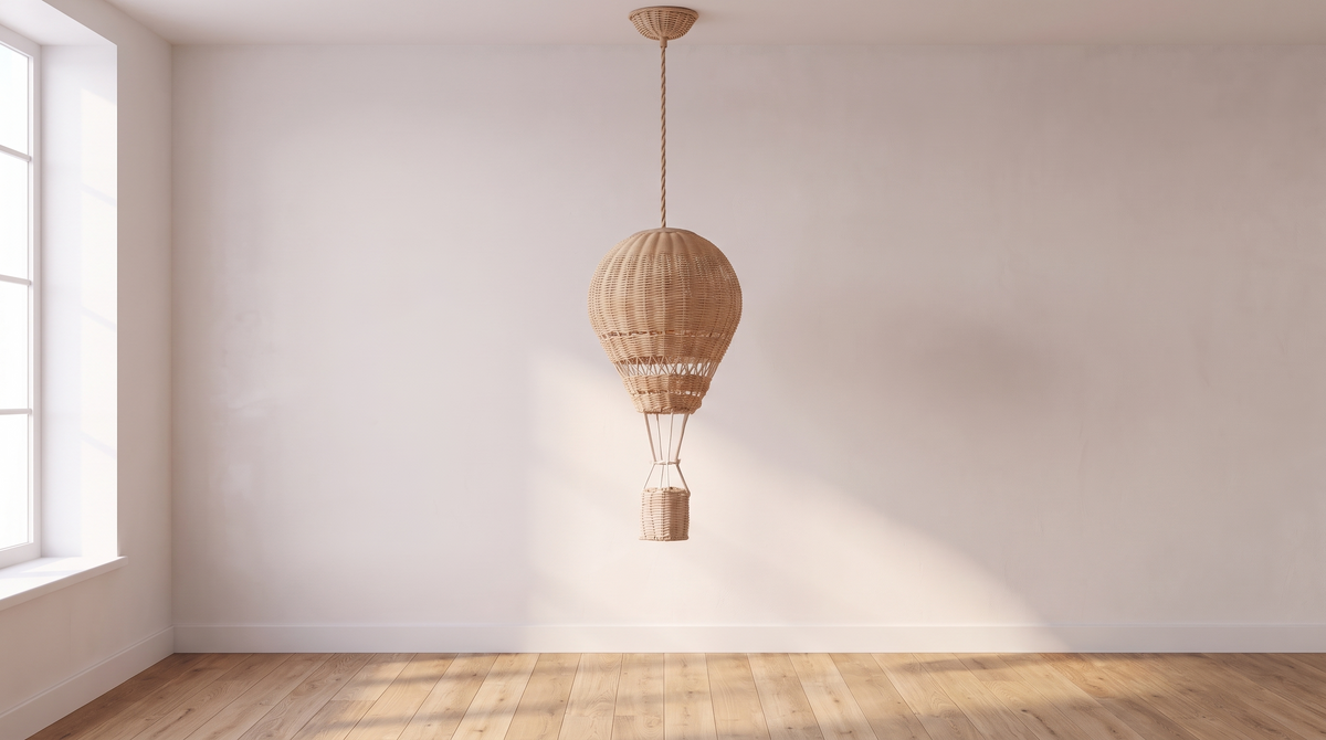 The Atelieree Aero pendant showing its adjustable hanging drop