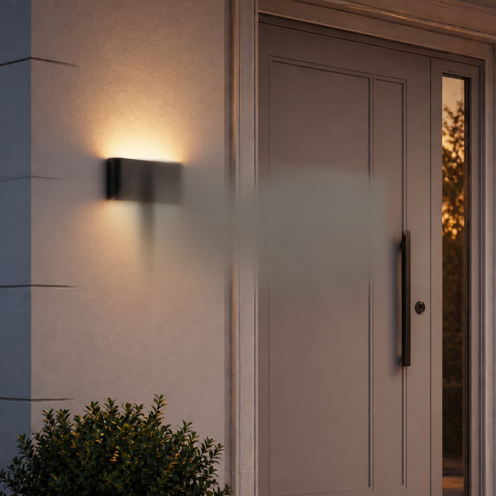Atelierée Slim LED outdoor wall light in modern black
