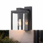 Atelierée premium anthracite outdoor wall lantern, side profile