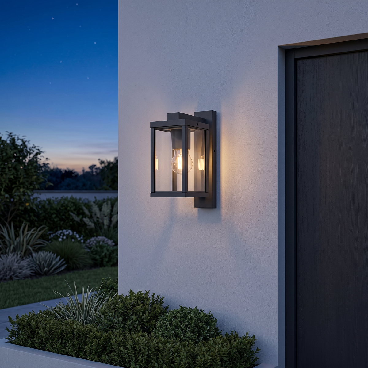 Atelierée Lisbon IP44 exterior lantern beside a front door