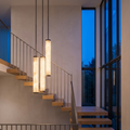 Atelierée Luminosa alabaster LED pendant light in deep bronze