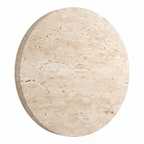 Atelierée Oro Italian travertine LED wall sconce, side profile