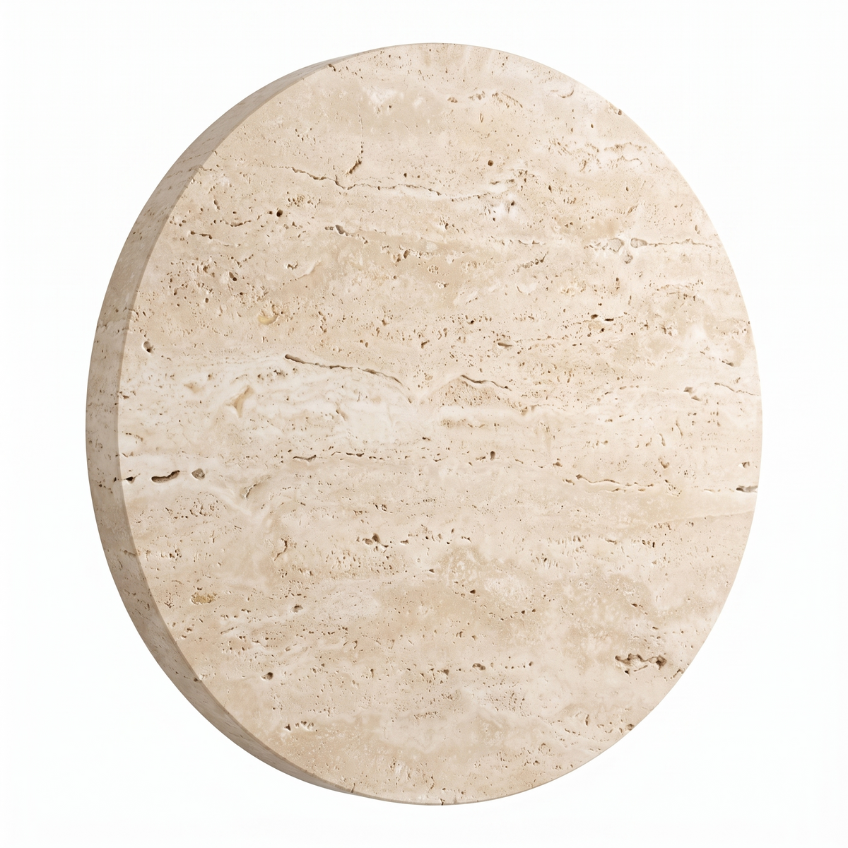 Atelierée Oro Italian travertine LED wall sconce, side profile