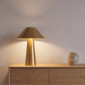 Atelierée Perth brushed aged brass table lamp