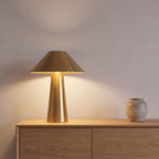 Atelierée Perth brushed aged brass table lamp