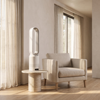 Atelierée tower fan and air purifier, energy efficient bladeless design