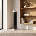 Atelierée smart bladeless air circulator, full height view