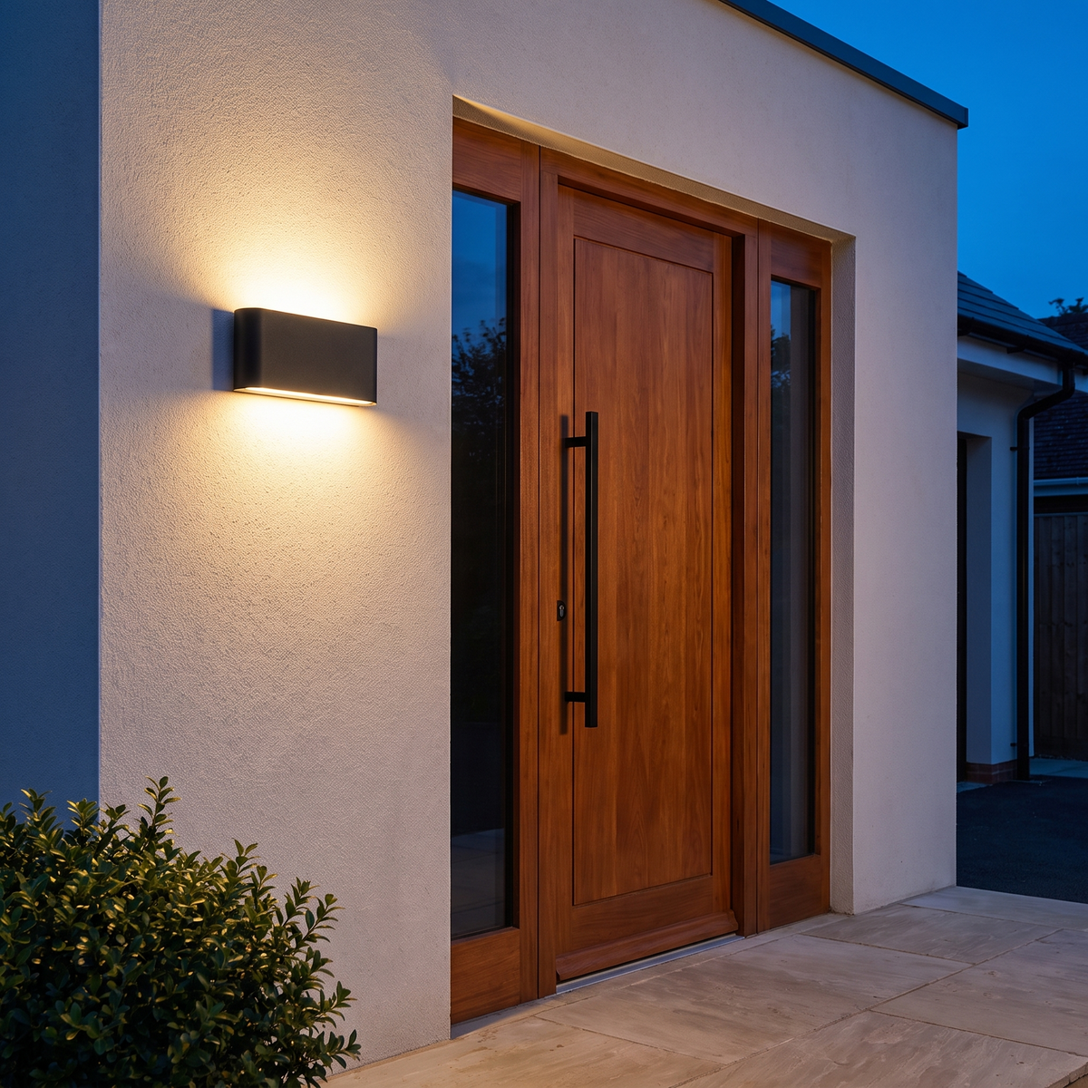 Atelierée Slim LED outdoor wall light, narrow profile detail
