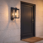 Atelierée Lisbon garden wall lantern, warm evening glow