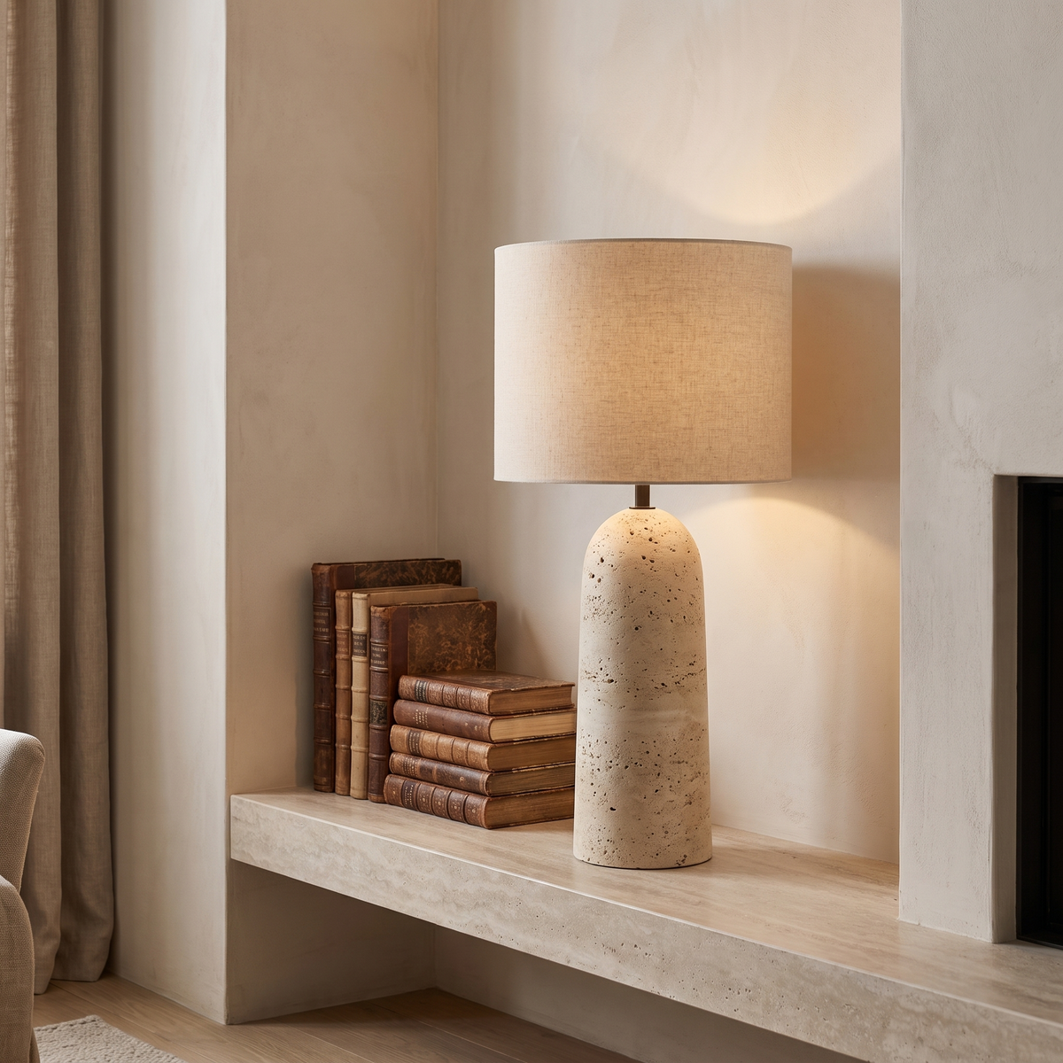 Atelierée Armine stone table lamp for bedrooms and living rooms