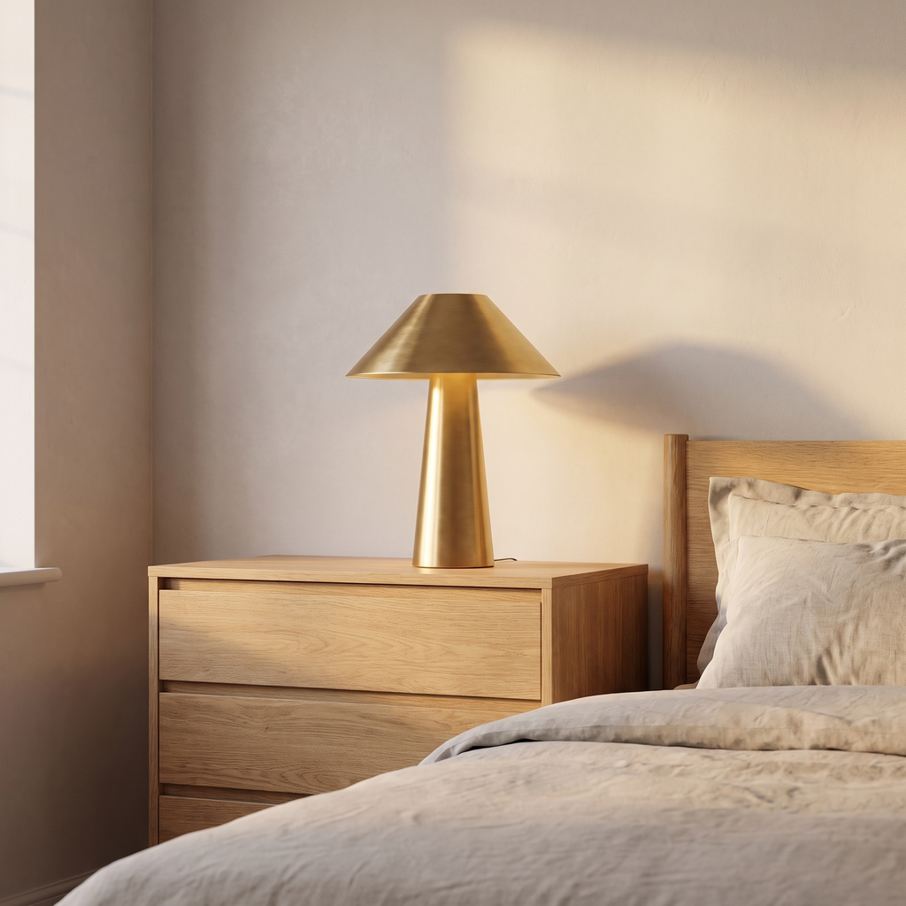 Atelierée Perth designer brass living room lamp