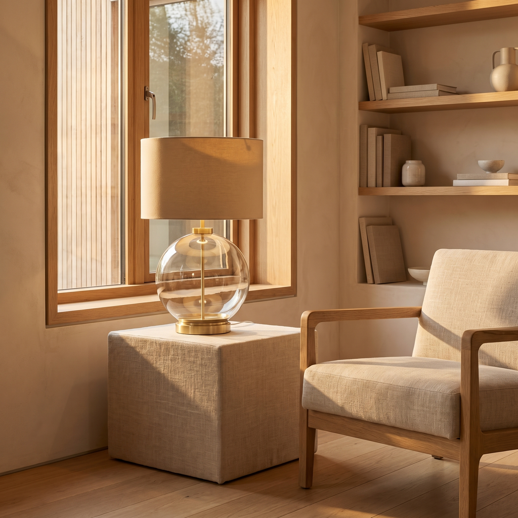 Atelierée Metro luxury brass living room lamp