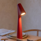 Close detail of the Glowora cordless lamp shade and body