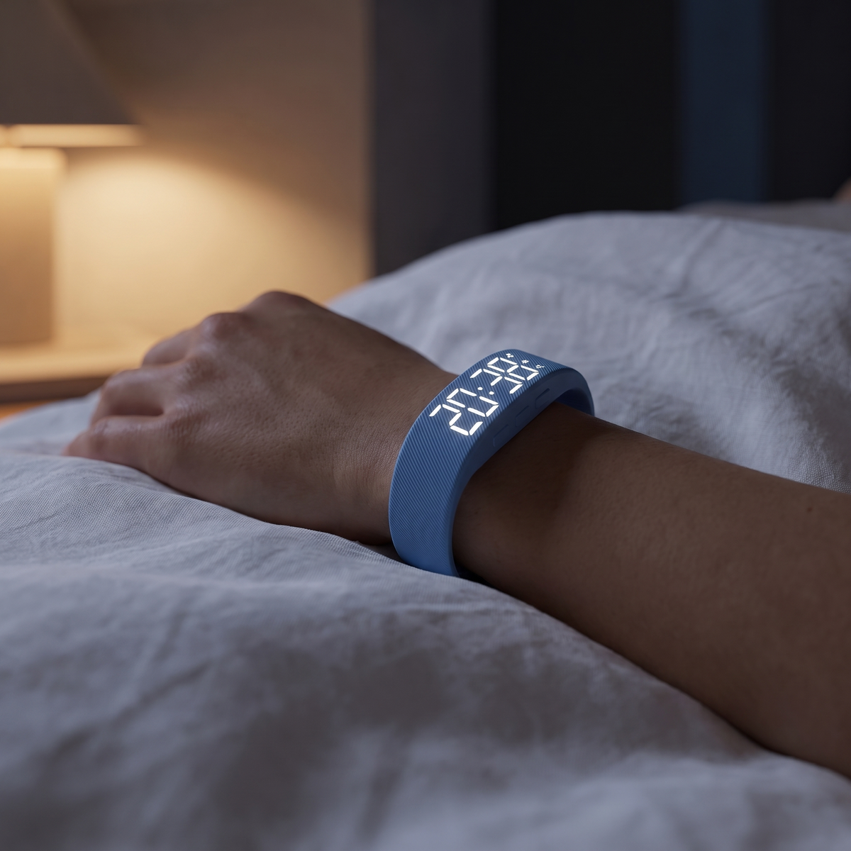 Atelierée silent vibrating alarm watch worn on the wrist at night