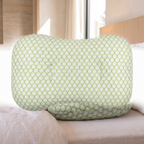 Piercing cushion pillow on a plain white background