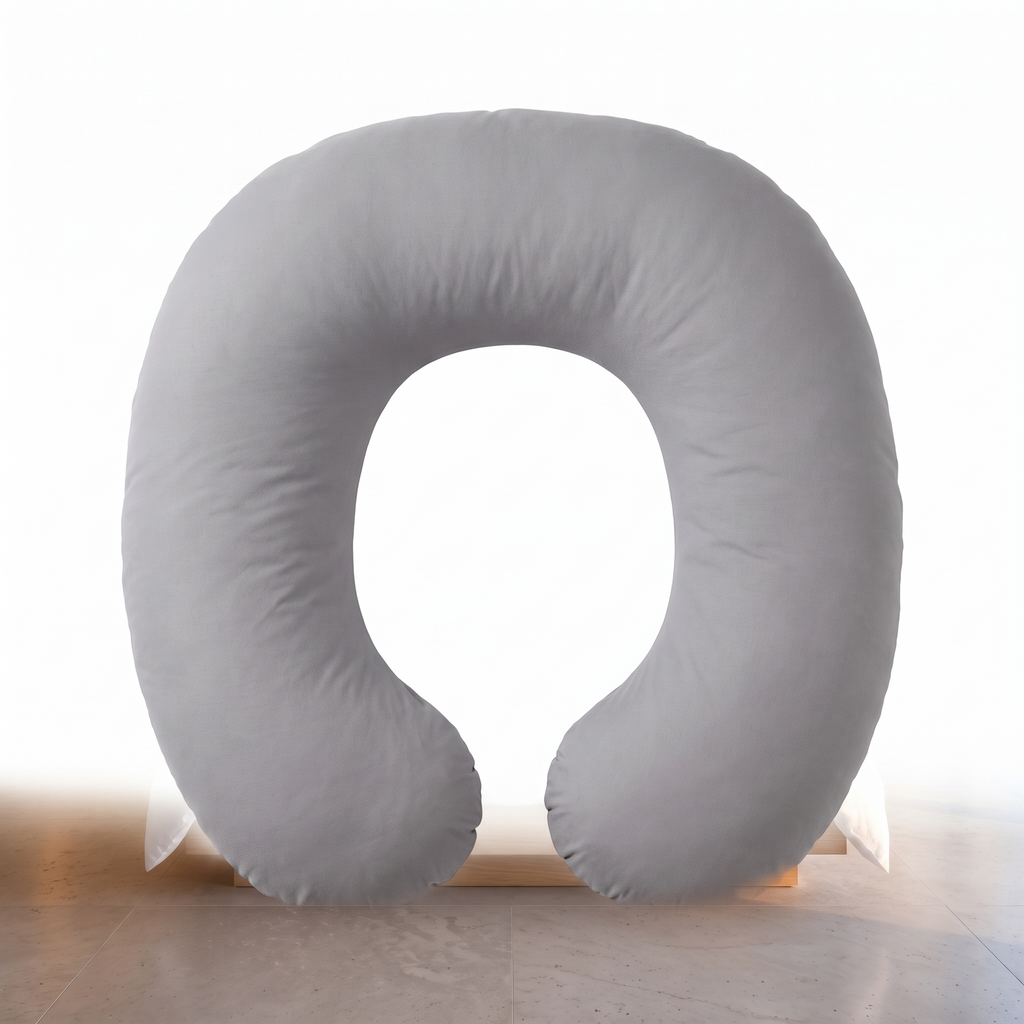 Mama Chill full length body pillow on a plain white background