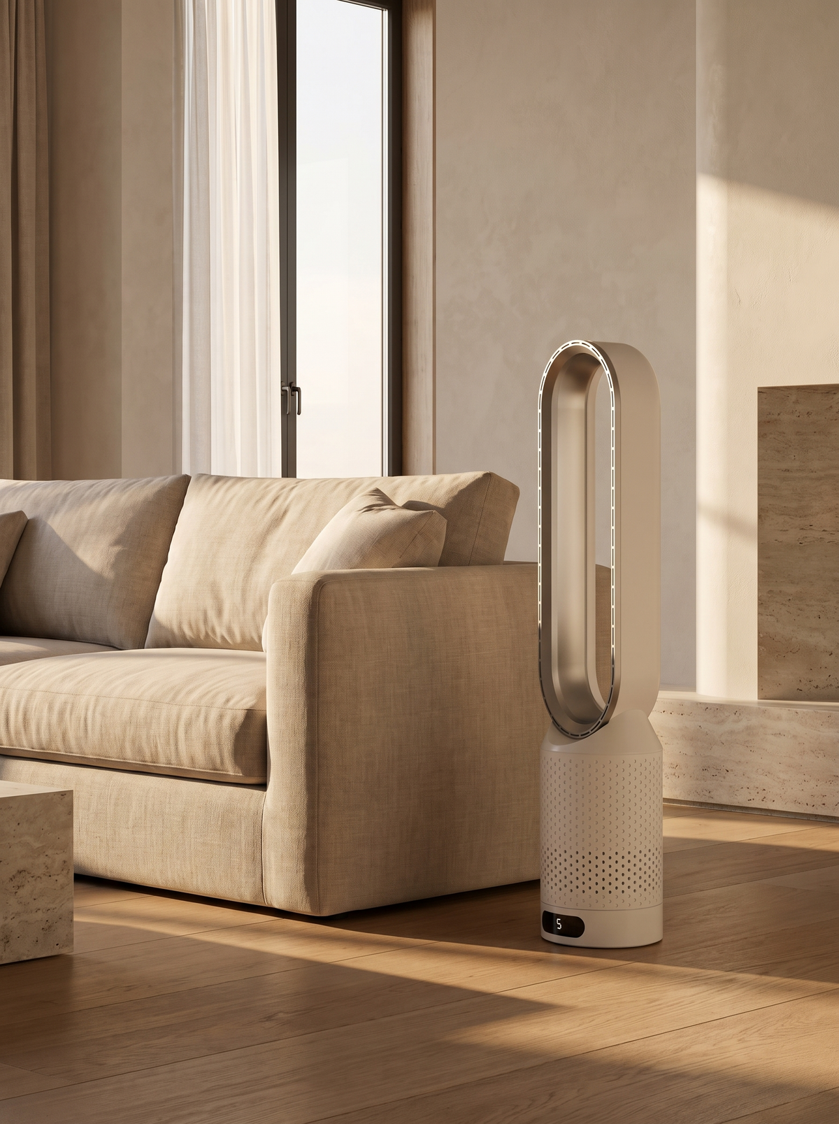 Atelieree lifestyle image: Cool Air, Quietly Purified